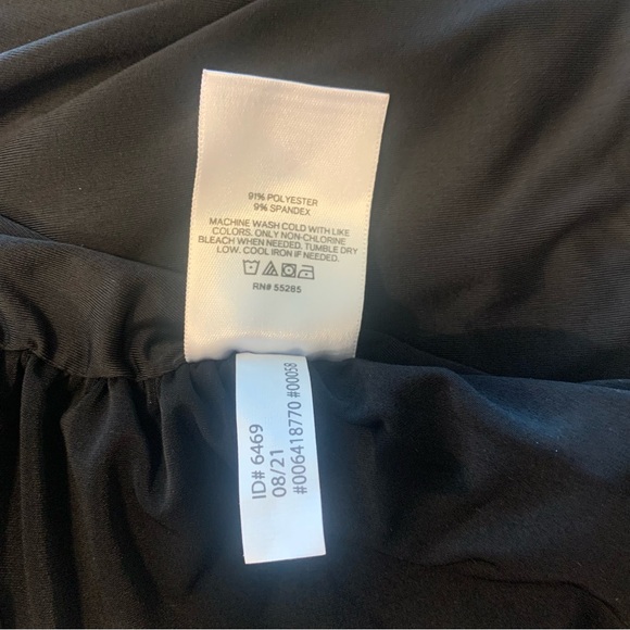 Express Woman S Black Ruched Whimsigoth Fairy Grunge Spaghetti Strap Bodysuit. - Picture 4 of 5